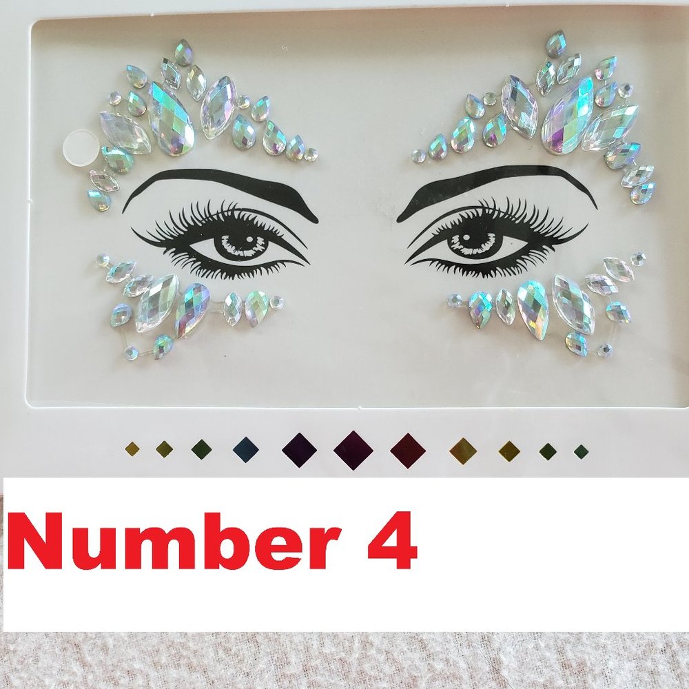 New Face Crystals Stickers Reusable. - Picture 5 of 16